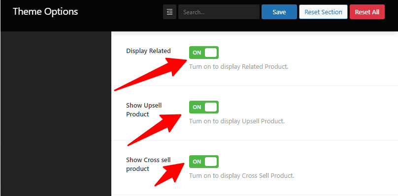 Display Related Show Upsell Product Show Cross sell product