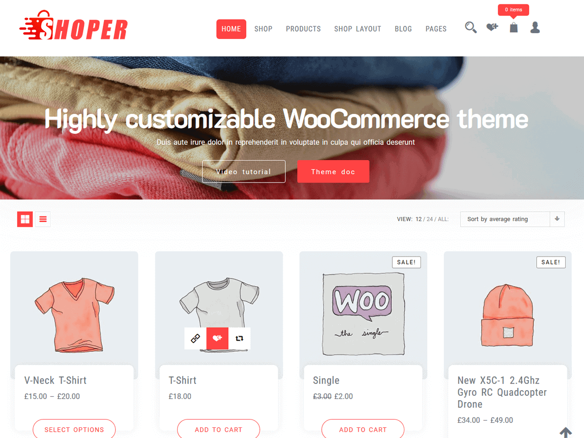 WordPress shop theme free